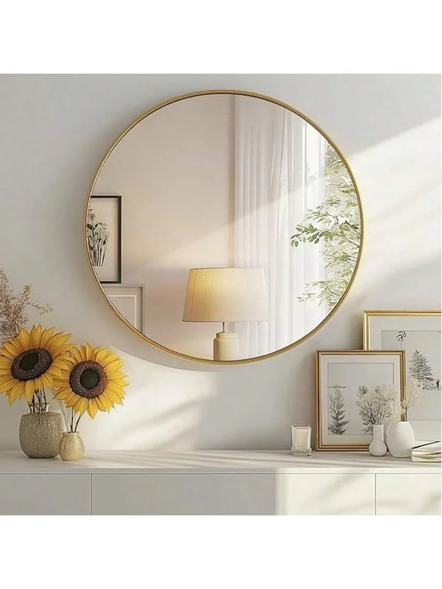 Miroir Rond – Cadre en Metal