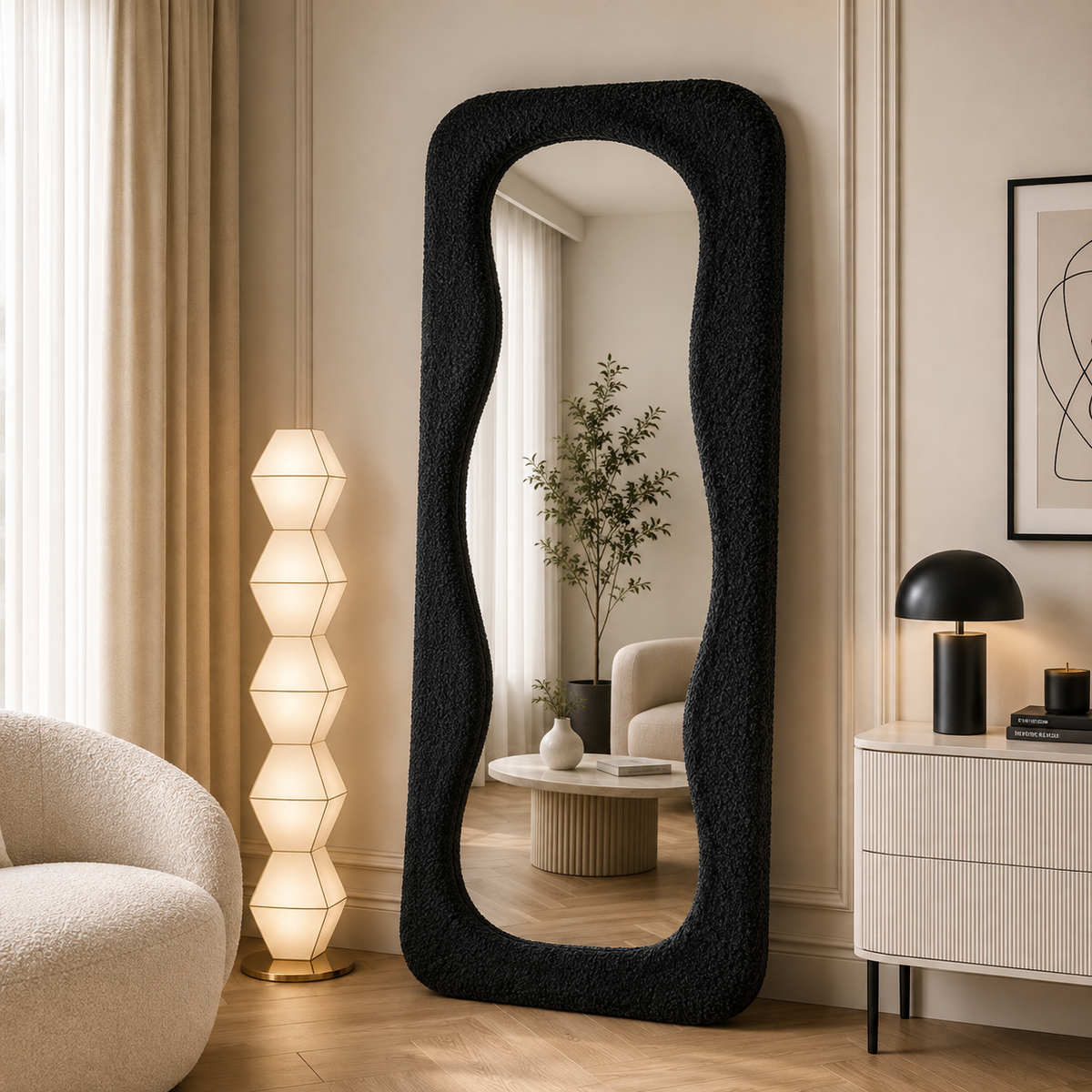 Miroir Nuage Noir 170×70 ☁️