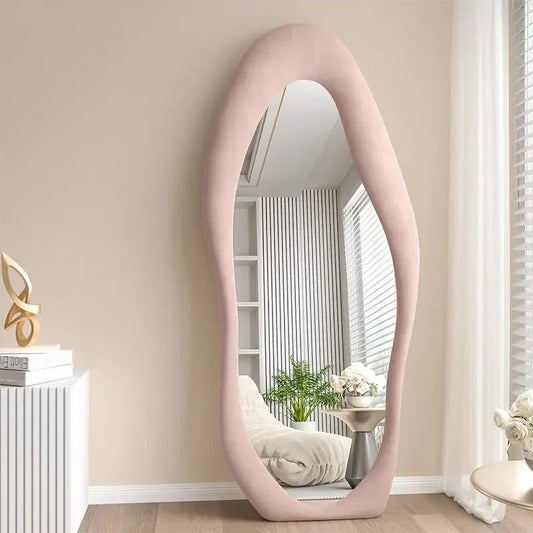 🌸 MIROIR AURA – ROSE POUDRÉ 170 × 70 cm