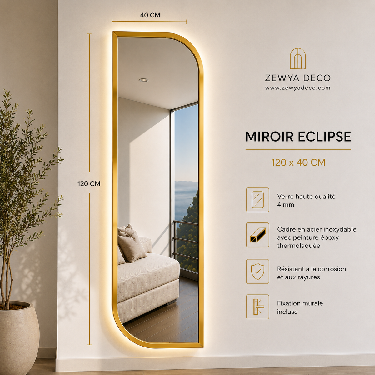 🪞 Miroir Éclipse Smart