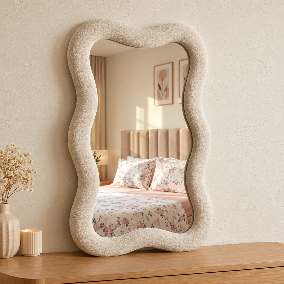 ✨ Miroir Véra — Miroir Décoratif en Bouclette