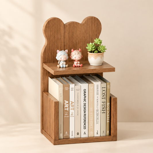 🧸 Étagère Teddy – Bibliothèque Déco 80 × 40 × 23 cm