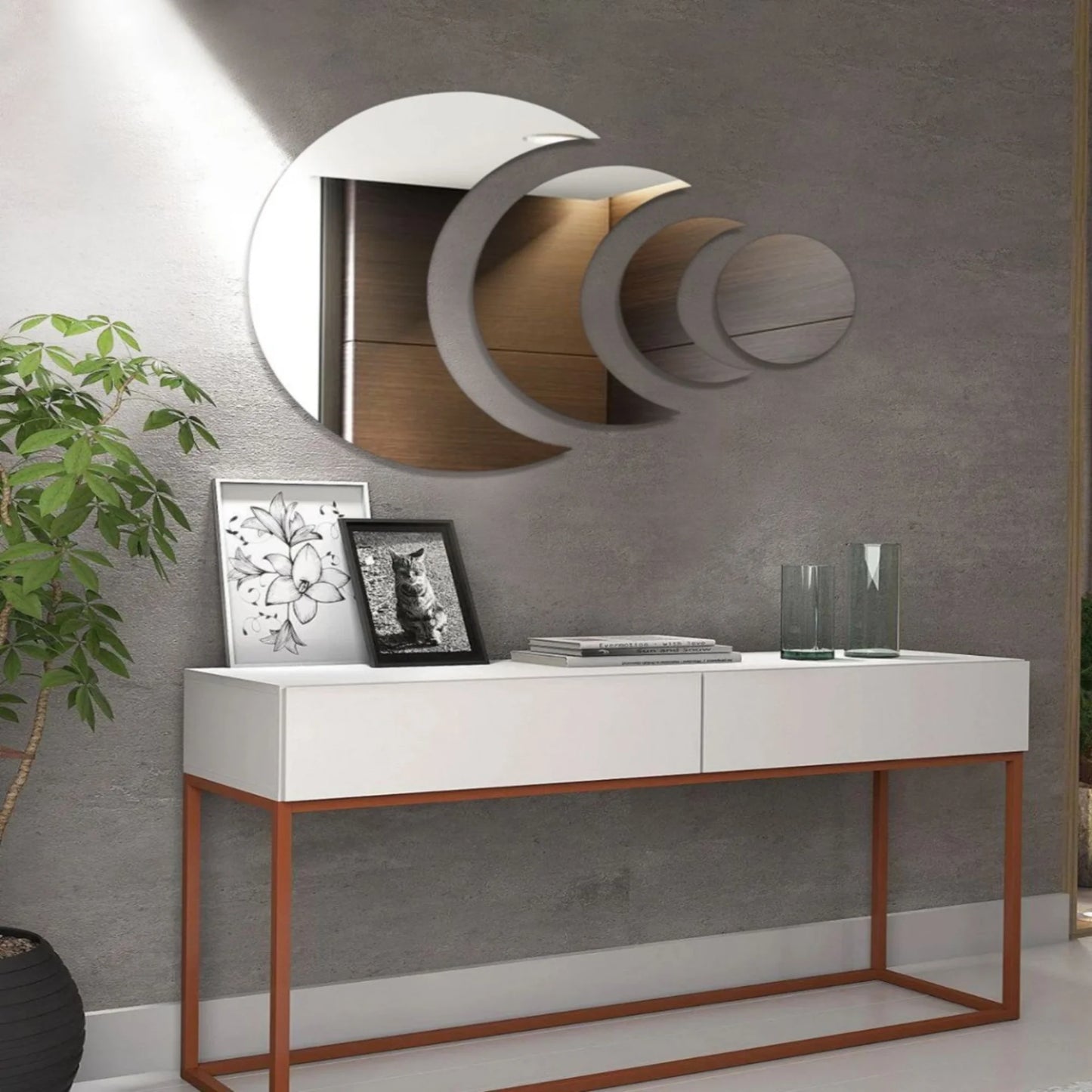 🌙 Miroir LUNE – 100 × 40 cm