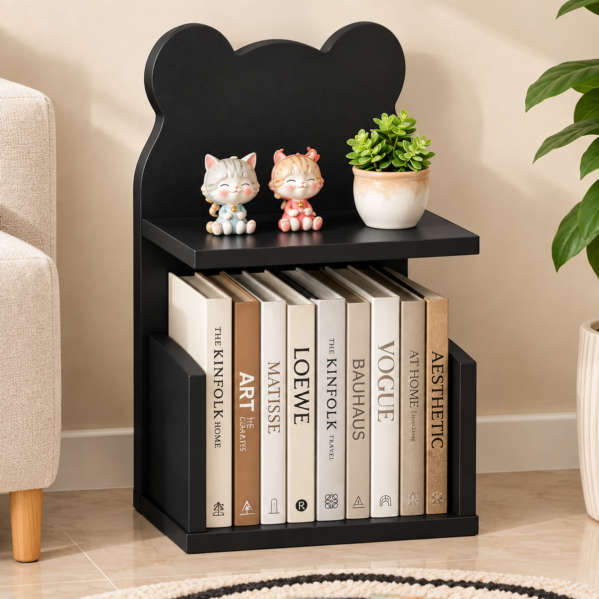 🧸 Étagère Teddy – Bibliothèque Déco 80 × 40 × 23 cm